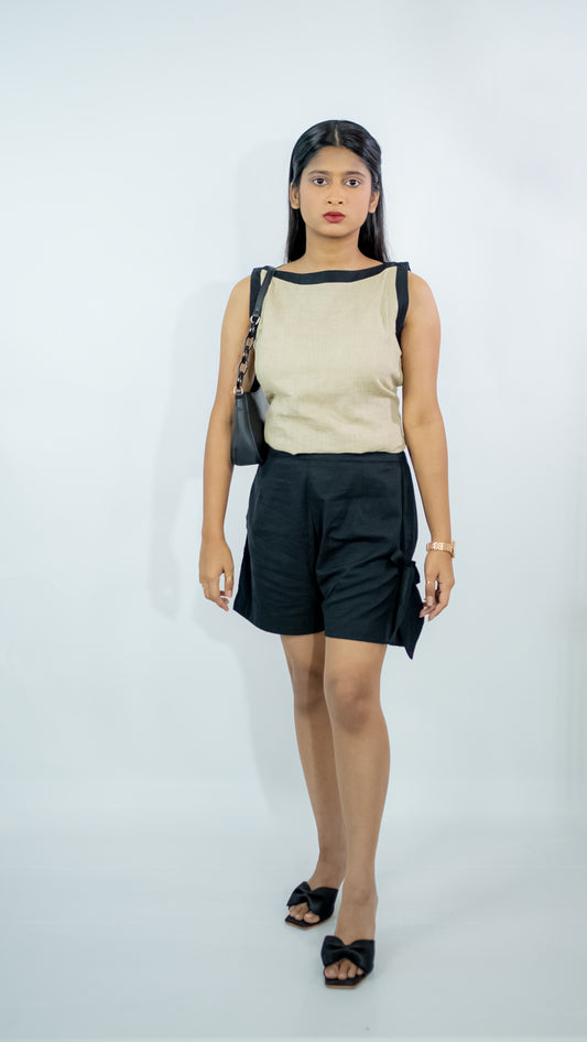 Beige khadi top